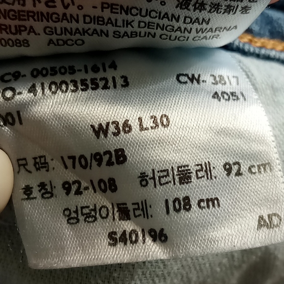 Lot of Levi 505s size 36x30 - Picture 3 of 10